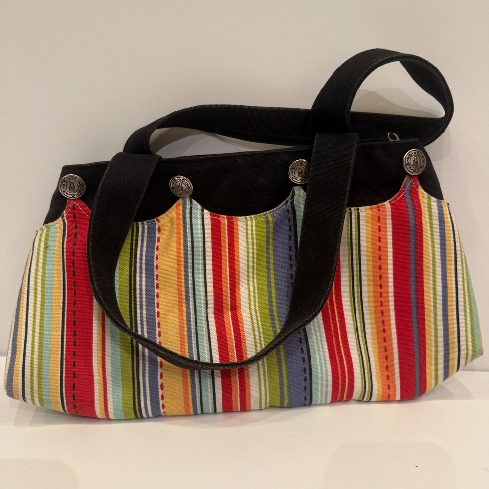 Reverse-A-Purse Interchangeable Handbag Black Canvas 2 Multi Sided Covers - Picture 2 of 6